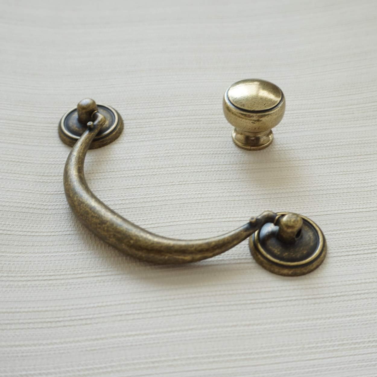 Furniture Hardware Drop Pulls - 앤티크 브론즈 캐비닛 핸들 빈티지 책장