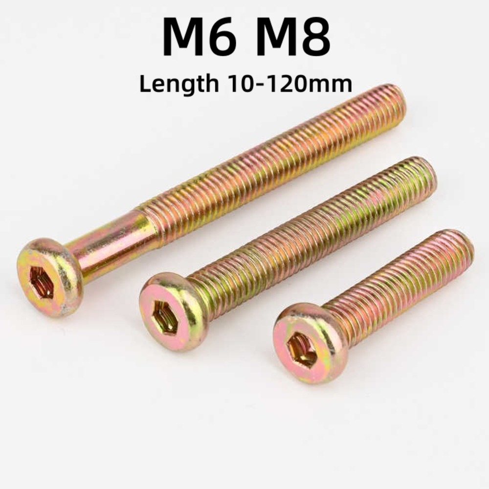 Furniture Hardware Lowes - M6 M8 육각 소켓 둥근 플랫
