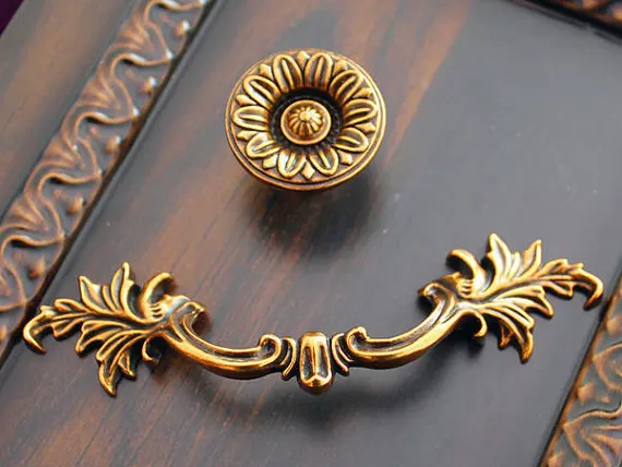 빈티지 서랍 손잡이 드롭 풀 베일 링 앤틱 브론즈 도어 - Furniture Hardware Drop Pulls 리뷰 및 가격