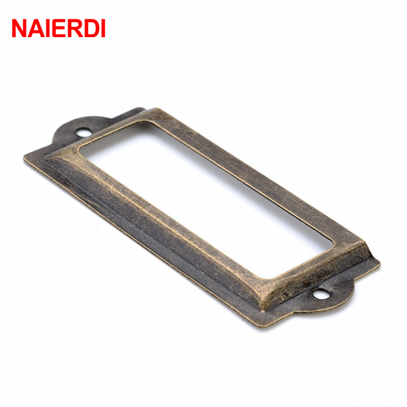 NAIERDI 82*30mm 핸들 골동품 황동 금속 레 - Furniture Hardware Names 리뷰 및 가격