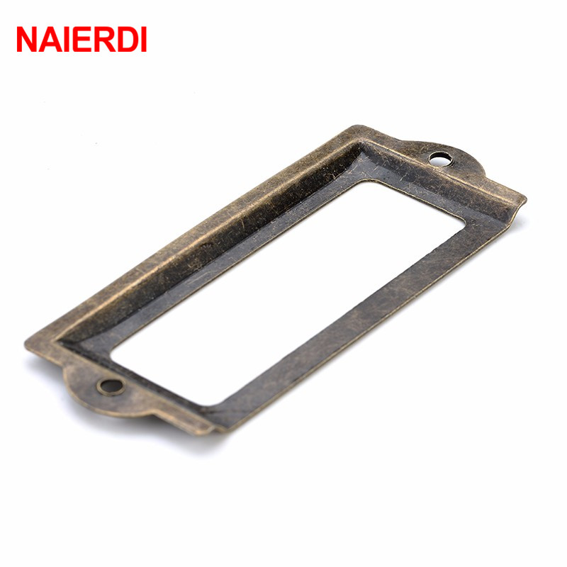 NAIERDI 82*30mm 핸들 골동품 황동 금속 레 - Furniture Hardware Names 리뷰 및 가격