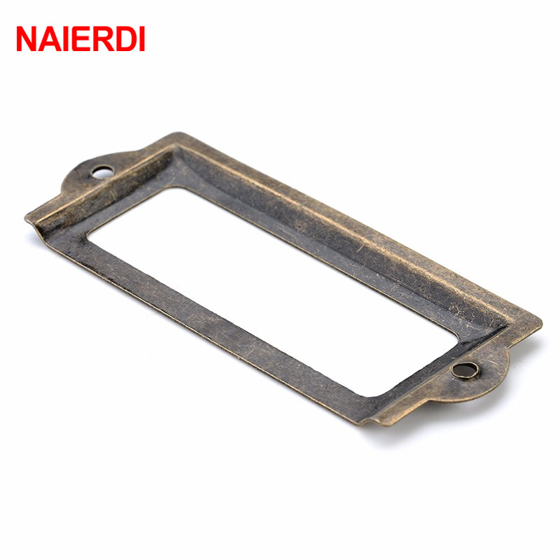 NAIERDI 82*30mm 핸들 골동품 황동 금속 레 - Furniture Hardware Names 리뷰 및 가격