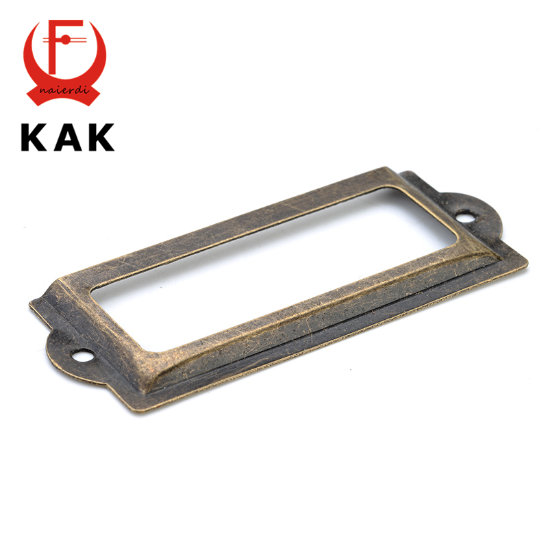KAK 앤티크 황동 라벨 풀 프레임 파일 명함 홀더,  - Furniture Hardware Names 리뷰 및 가격