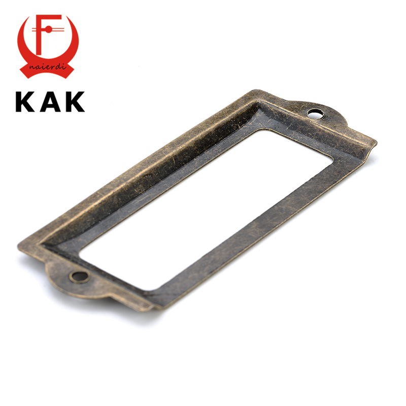 KAK 앤티크 황동 라벨 풀 프레임 파일 명함 홀더,  - Furniture Hardware Names 리뷰 및 가격