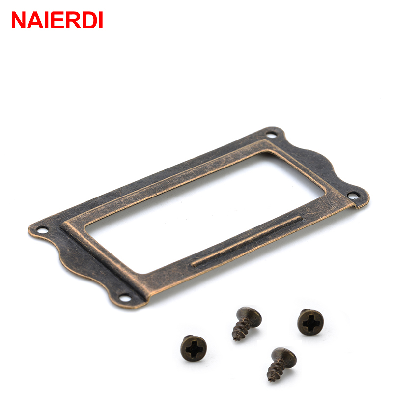 10pcs NAIERDI 골동품 황동 손잡이 64*32 - Furniture Hardware Names 리뷰 및 가격
