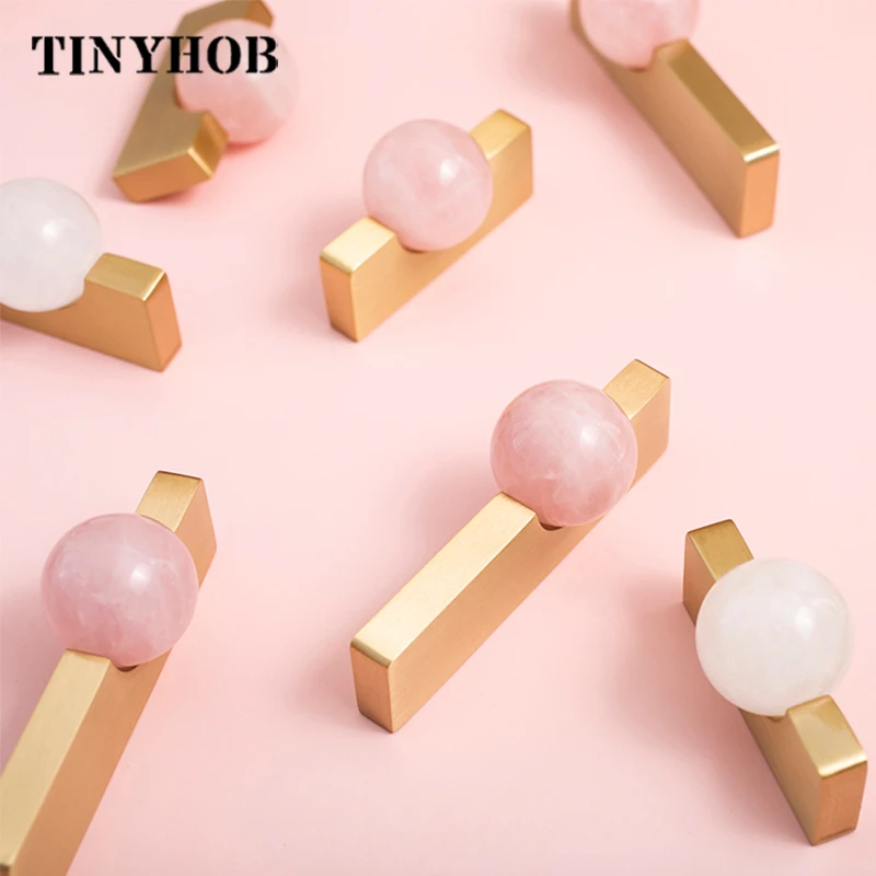 화이트 크리스탈 공 + 황동 가구는 찬장 서랍 당겨 부 - Furniture Hardware Drop Pulls 리뷰 및 가격