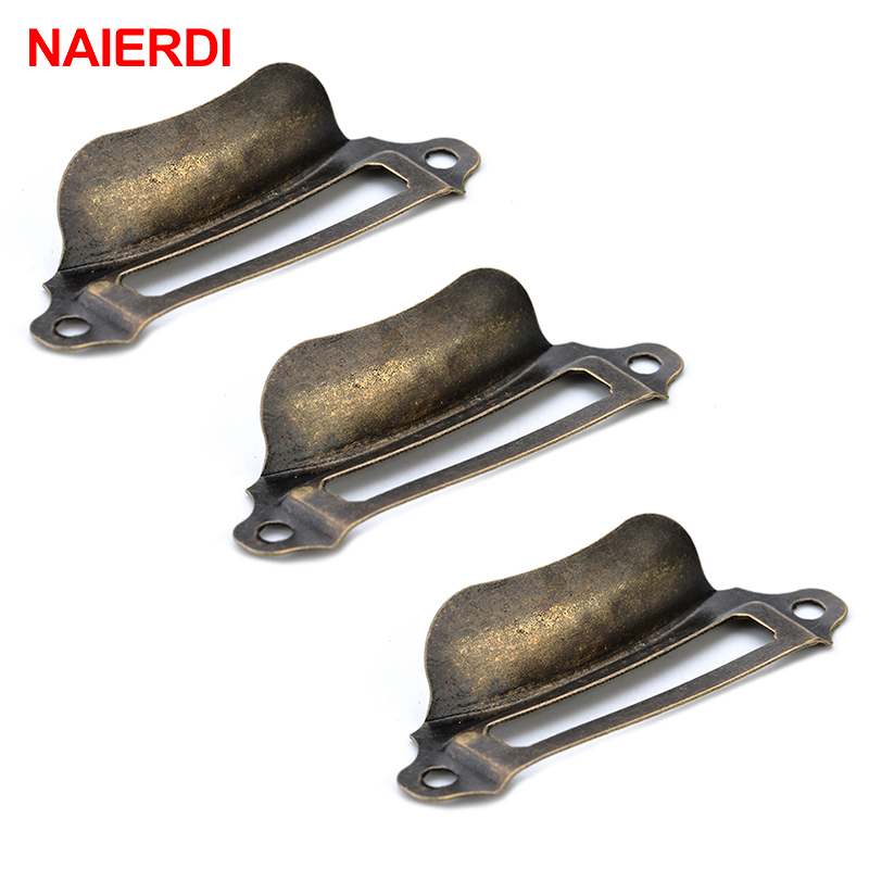 NAIERDI-골동품 상자 레이블 손잡이 레트로 풀 프 - Furniture Hardware Names 리뷰 및 가격