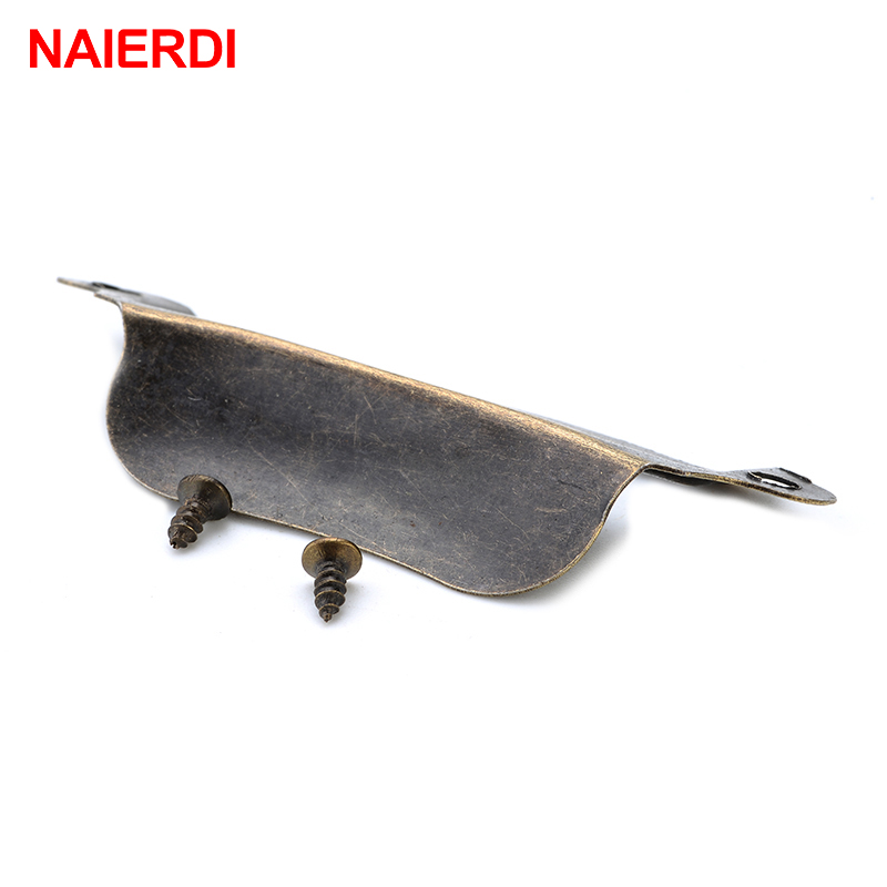 NAIERDI-골동품 상자 레이블 손잡이 레트로 풀 프 - Furniture Hardware Names 리뷰 및 가격