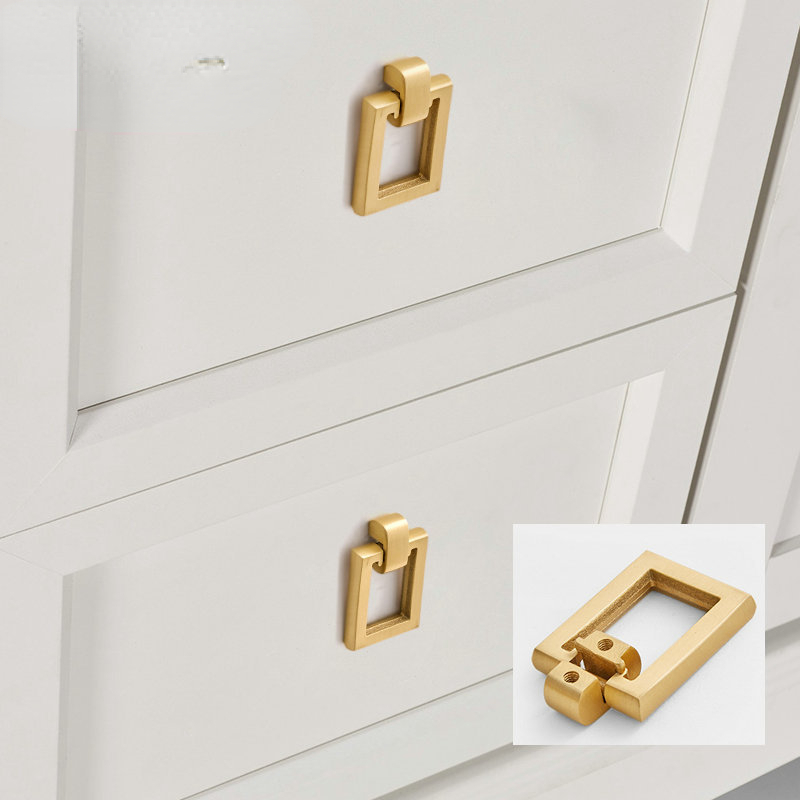 드롭 링 캐비닛은 아연 합금 사각형 모양 가구 핸들 하 - Furniture Hardware Drop Pulls 리뷰 및 가격