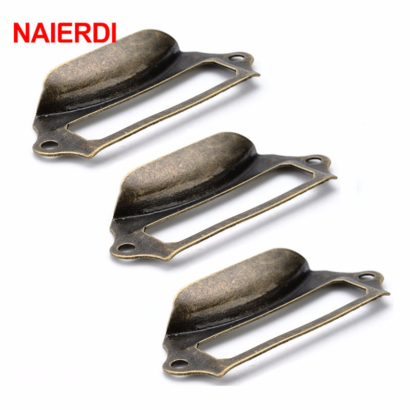 NAIERDI 5 개 골동품 황동 금속 라벨 풀 프레임 - Furniture Hardware Names 리뷰 및 가격