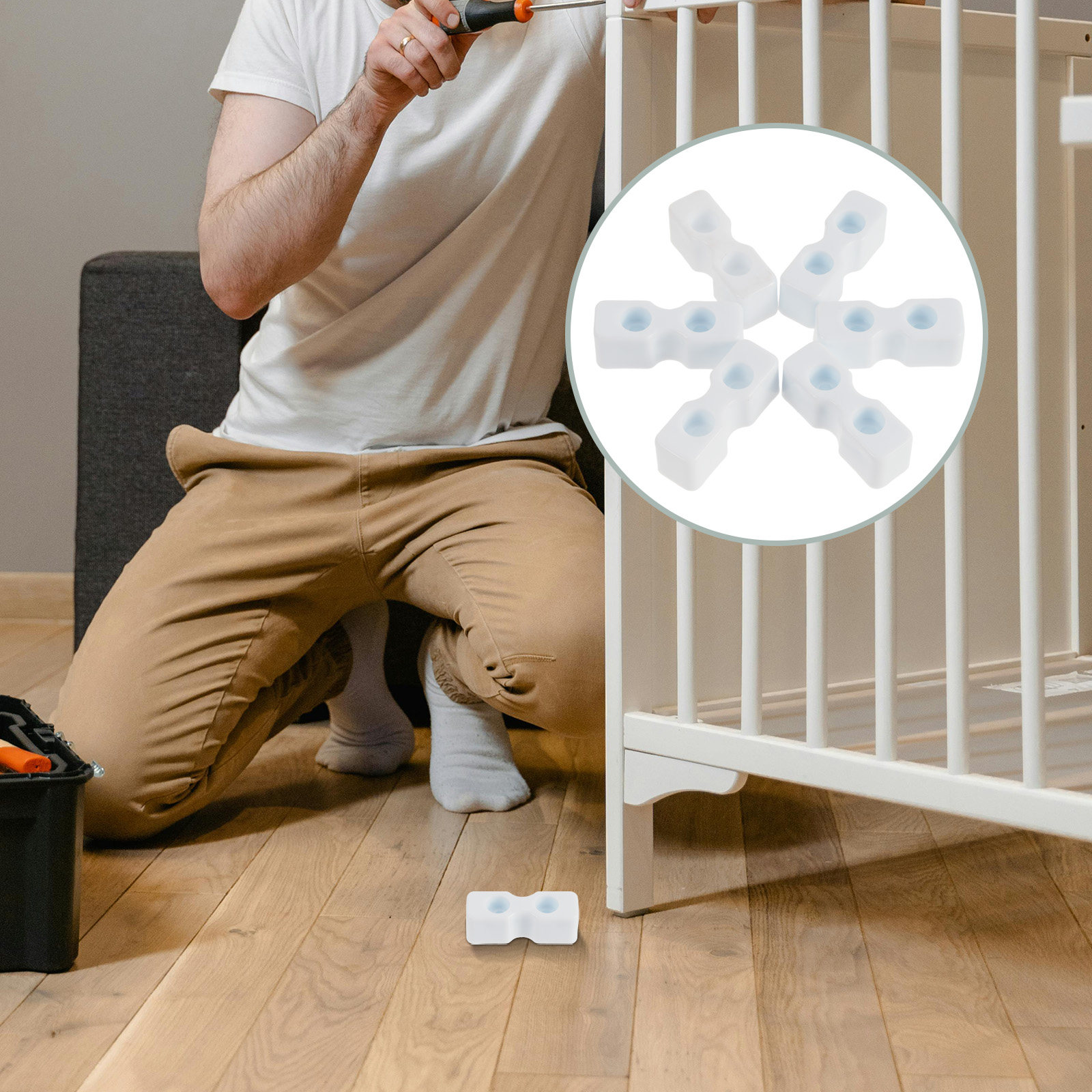 아기 침대용 나사 20개, 플라스틱 보드 고정 핀, 침 - Furniture Hardware Fitting 리뷰 및 가격