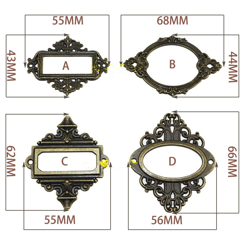 골동품 조각 액세서리 약품 서랍 라벨 풀 프레임, 파일 - Furniture Hardware Names 리뷰 및 가격